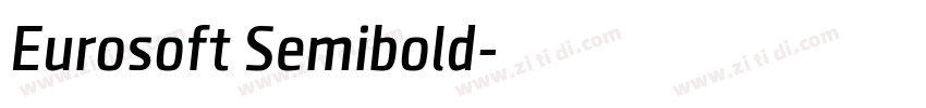 Eurosoft Semibold字体转换
